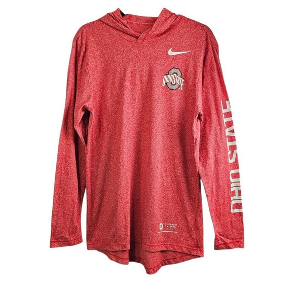 Ohio State Buckeyes x Nike Pull Over Light Weight Hoodie Red Sweatshirt - Picture 1 of 8